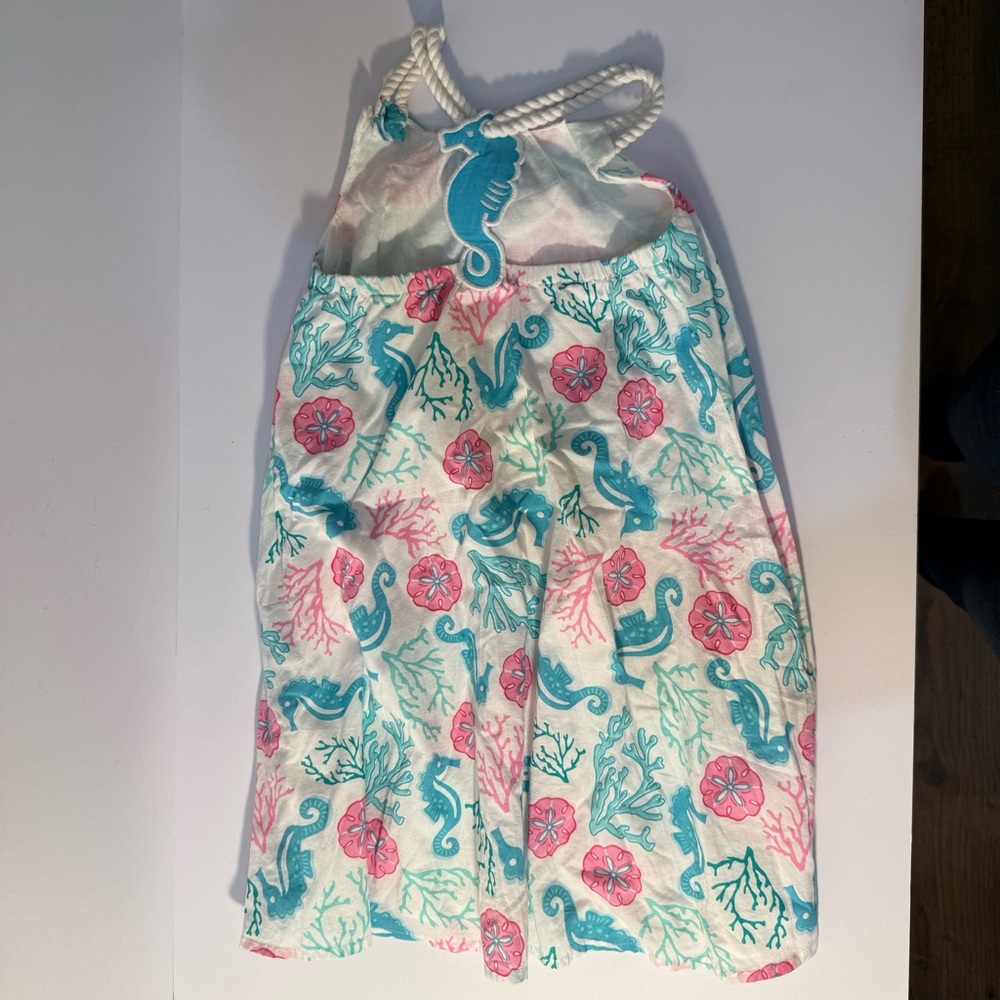 Tommy Bahama Seahorse Print Beach Dress Girls Size 5